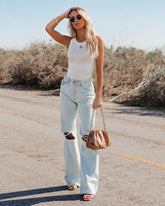 Go-To Ribbed Modal Tank - Off White