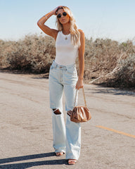 Go-To Ribbed Modal Tank - Off White