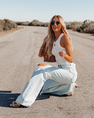 Go-To Ribbed Modal Tank - Off White