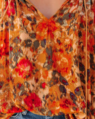 Good Natured Printed Tassel Top