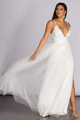 Graciela Heat Stone Tulle Gown