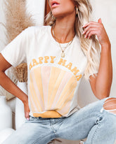 Happy Mama Sunburst Cotton Blend Tee