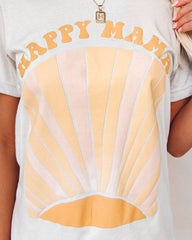 Happy Mama Sunburst Cotton Blend Tee