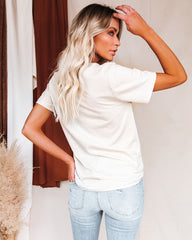 Happy Mama Sunburst Cotton Blend Tee