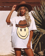 Happy Out West Relaxed Cotton Tee