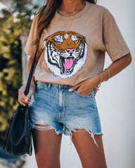 Hear Me Roar Cotton Tiger Tee