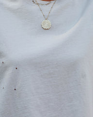 Her Cotton Cropped Tee - Whisper Taupe