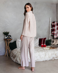 Hey Honey Plisse Pants - Beige