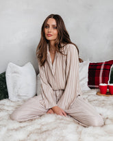 Hey Honey Plisse Button Down Top - Beige