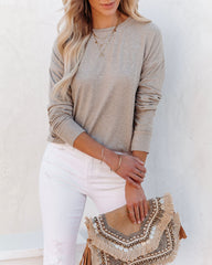 Horizon Long Sleeve Knit Top - Mocha