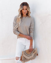Horizon Long Sleeve Knit Top - Mocha
