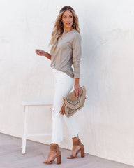 Horizon Long Sleeve Knit Top - Mocha