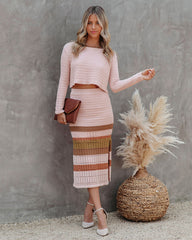 How Sweet Cotton Blend Cropped Sweater