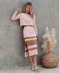 How Sweet Cotton Blend Cropped Sweater