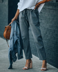 Huddy Cotton Pocketed Denim Joggers