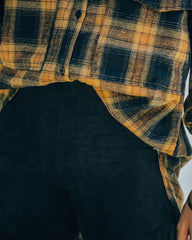 Hudson High Rise Faux Suede Legging - Black