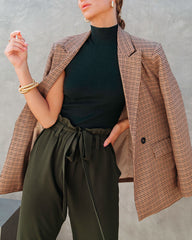 Hunter Sleeveless Mock Neck Knit Bodysuit - Forest Green