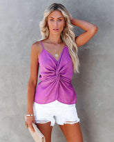 I'm Yours Twist Tank - Orchid