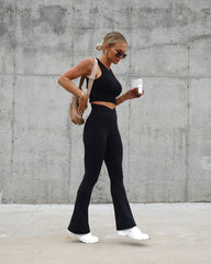 Maverick Criss Cross Pants - Black