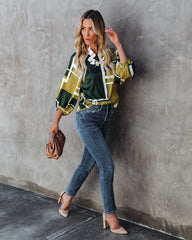 Idra Printed Satin Blouse