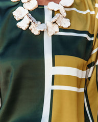 Idra Printed Satin Blouse