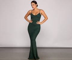 Irene Formal Backless Glitter Mermaid Dress