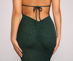 Irene Formal Backless Glitter Mermaid Dress