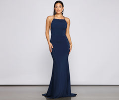 Isabella Halter A-Line Formal Dress