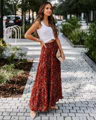 James Printed Tassel Tie Maxi Skirt