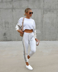 Jaxson Cotton Blend Stripe Drawstring Pants