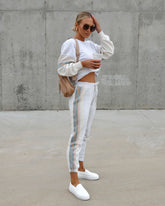 Jaxson Cotton Blend Stripe Drawstring Pants