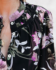 Jeha Floral Button Down Blouse