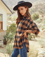 Jessamine Checkered Button Down Top
