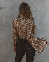 Joshua Mix Print Bell Sleeve Tie Top