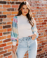 Joyful Sequin Knit Top