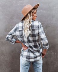 Junior Soft Knit Button Down Top
