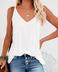 Just A Dream Knit Cami Tank - Ivory