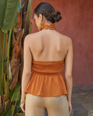 Just Beachy Chiffon Halter Top