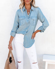 Katana Chambray Utility Top