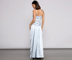 Kel Satin A-Line Dress