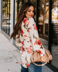 Kellen Floral Damsel Blouse