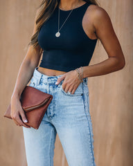 Kiki Knit Crop Top - Black