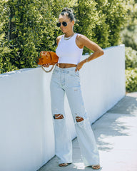 Kiki Knit Crop Top - White