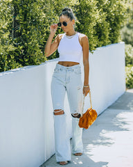 Kiki Knit Crop Top - White