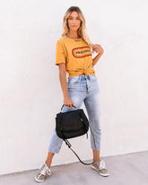 Kind Is Cool Distressed Cotton Tee