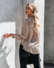 Kit Satin Drape Tie Blouse