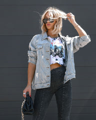 Kurtis Acid Wash Split Hem Pants - Black