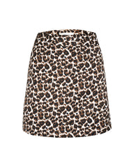 Kylan Leopard Mini Skirt