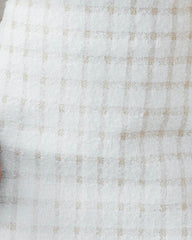 Leading Lady Plaid Tweed Mini Skirt - Ivory