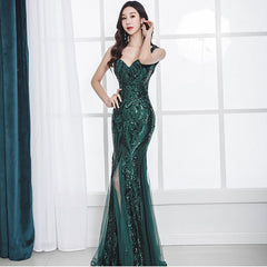 Lily Embroidered Sequin Formal Evening Gown